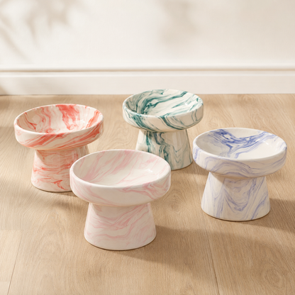 Terralora Ebru Elevated Ceramic Pet Bowl – 700 ml