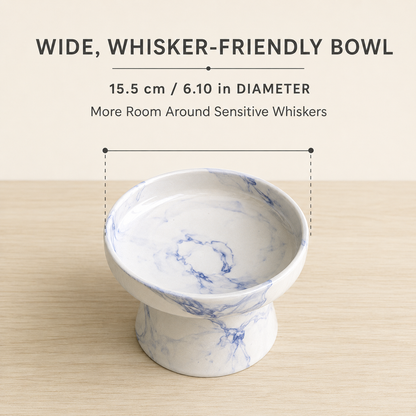 Terralora Ebru Elevated Ceramic Pet Bowl – 700 ml