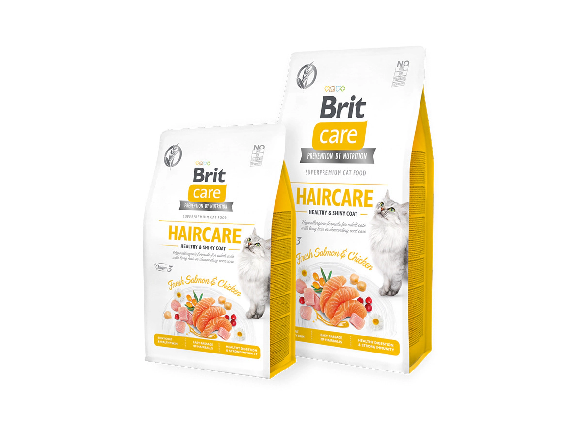 Brit Care Haircare Hipoalerjenik deri ve tüy sağlığı için tahılsız yetişkin kedi maması