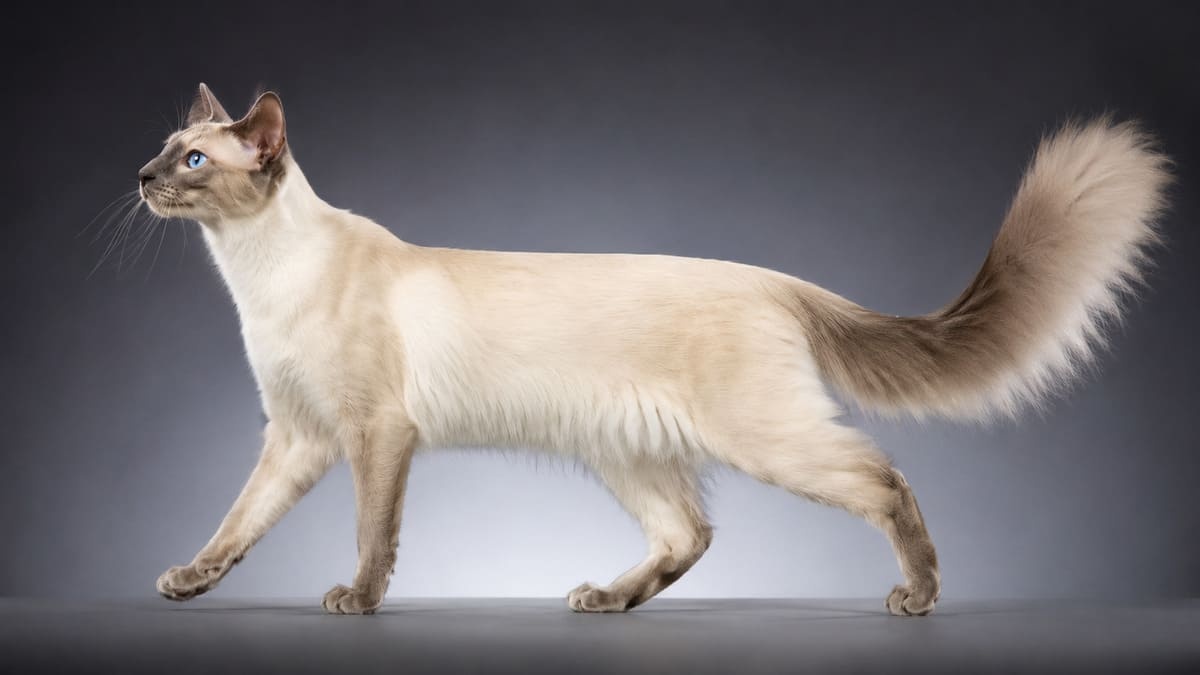 Balinese cat side view