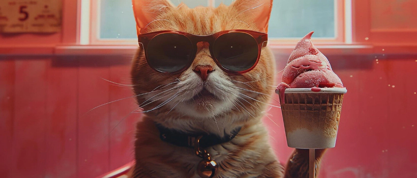 Do cats eat ice cream?