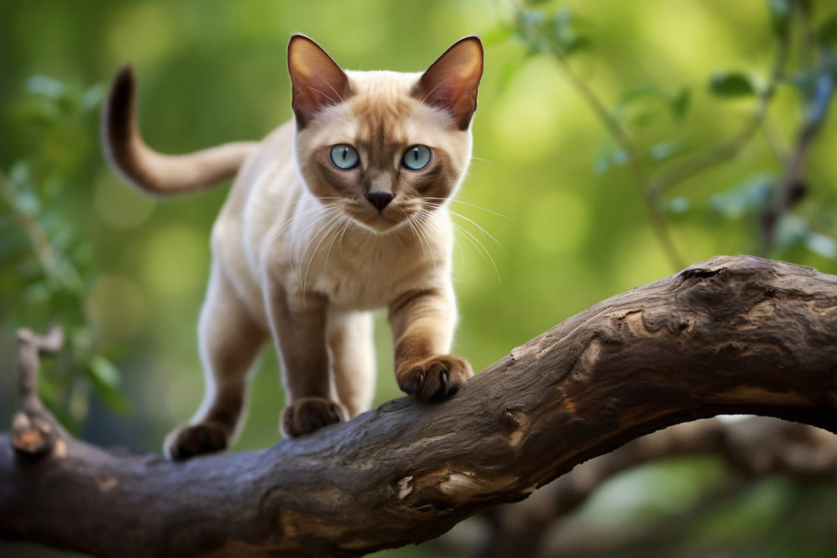Cat up in a tree