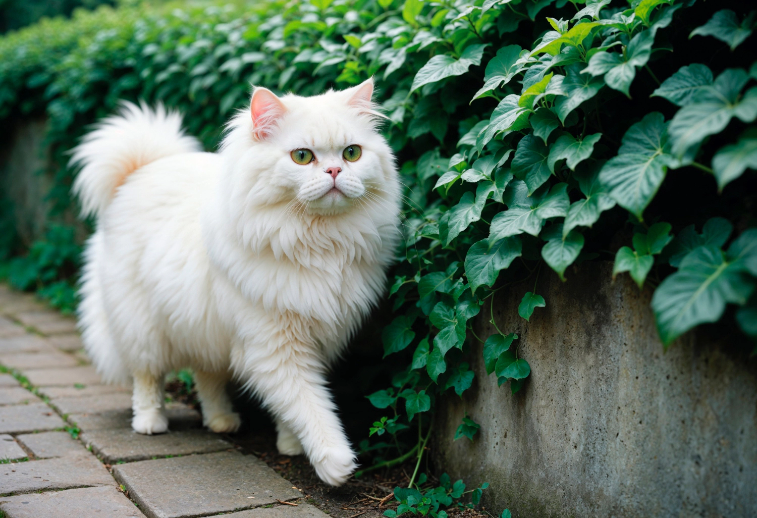Ankara cat walking outside