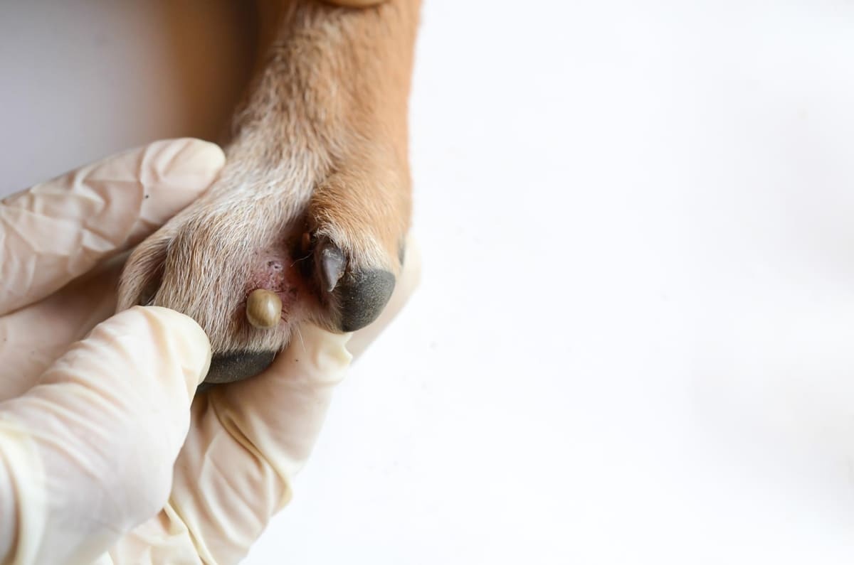 Skin problem on the paw