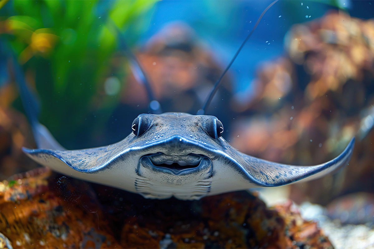 front view of a stingray