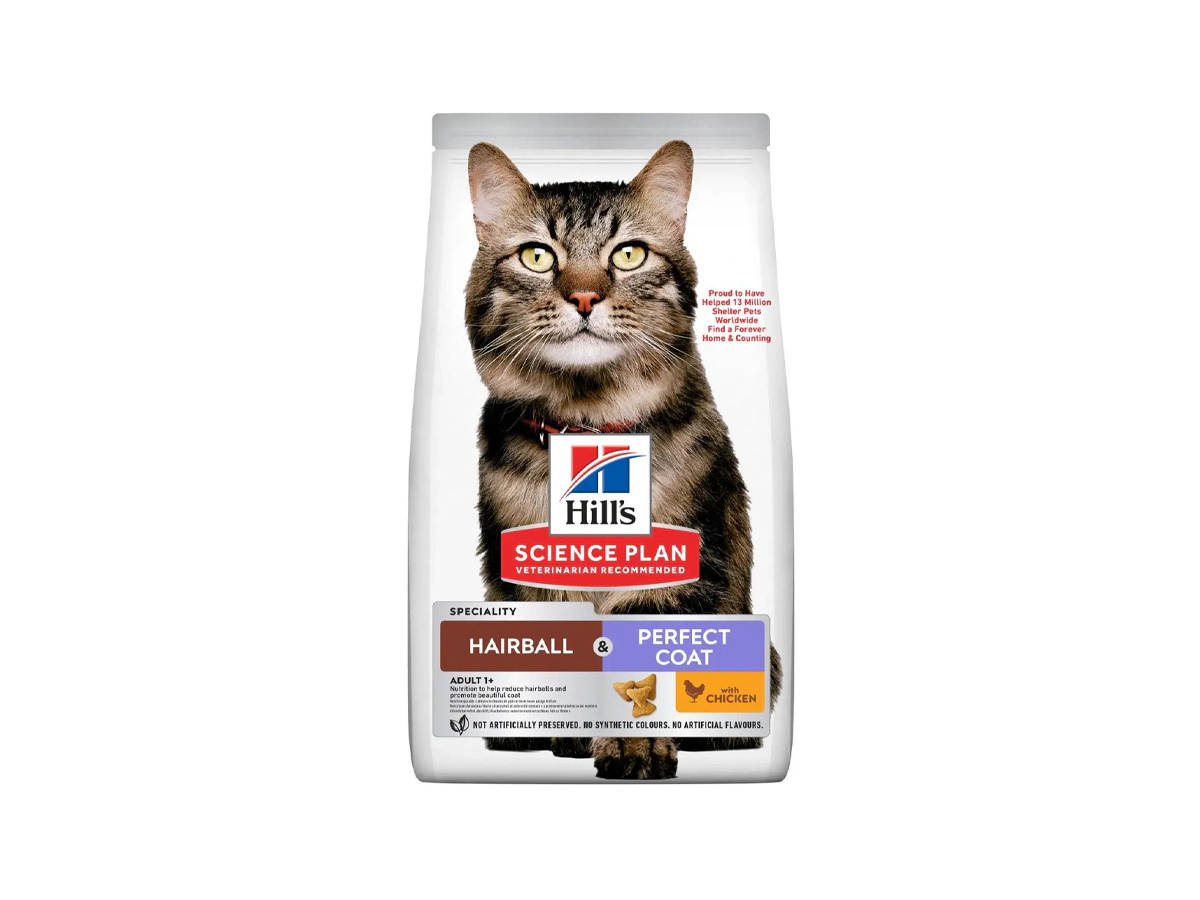 Hill's Science Plan Hairball Perfect Coat Tüy Yumağı Önleyici Kedi Maması