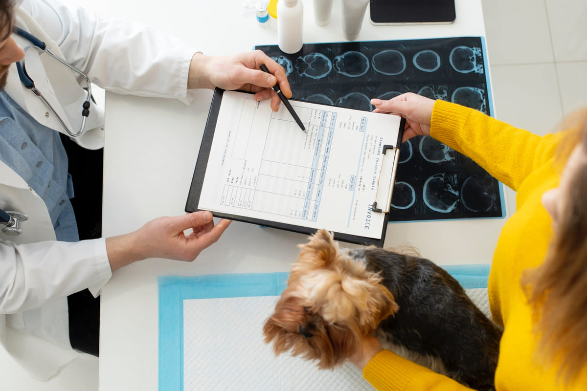 Dog whose diagnostic images were checked