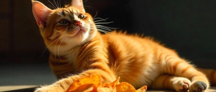 Do cats eat potato chips?