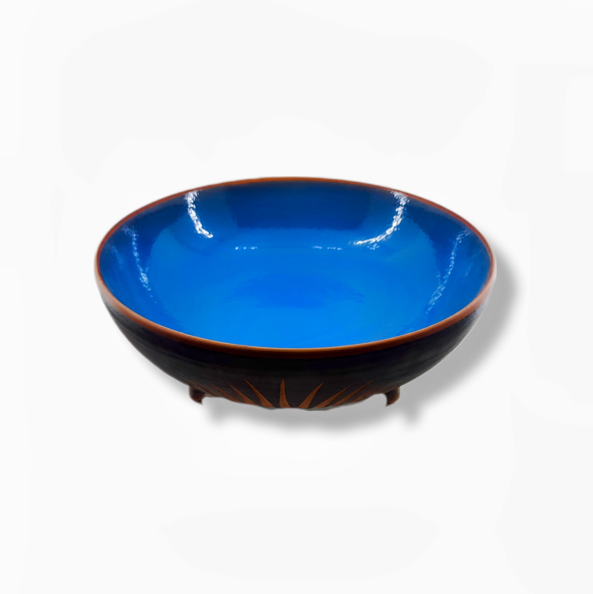 Colorful Footed Ceramic Bowl Set of 3 – 20, 25 & 30 cm