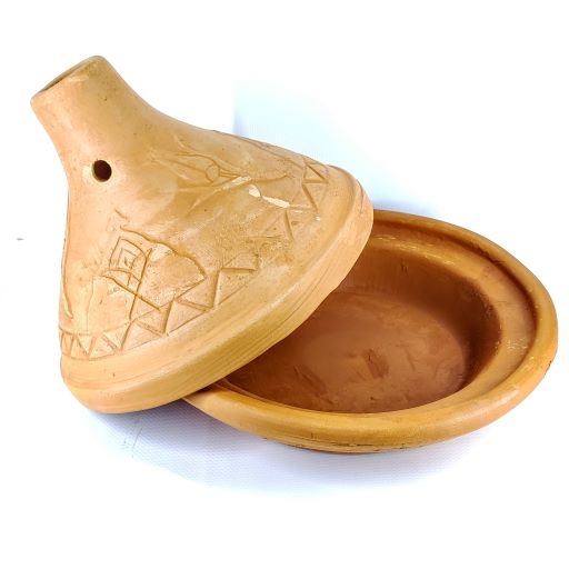 Handmade Clay Tagine Pot – 24, 28 & 34 cm