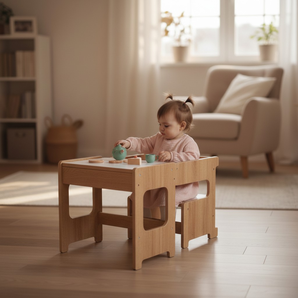 Montessori Learning Tower – Convertible Toddler Kitchen Helper