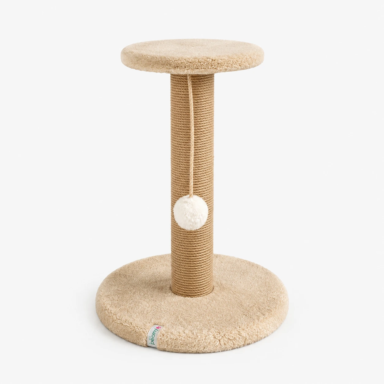Sisal Cat Scratching Post with Round Perch – 52 cm